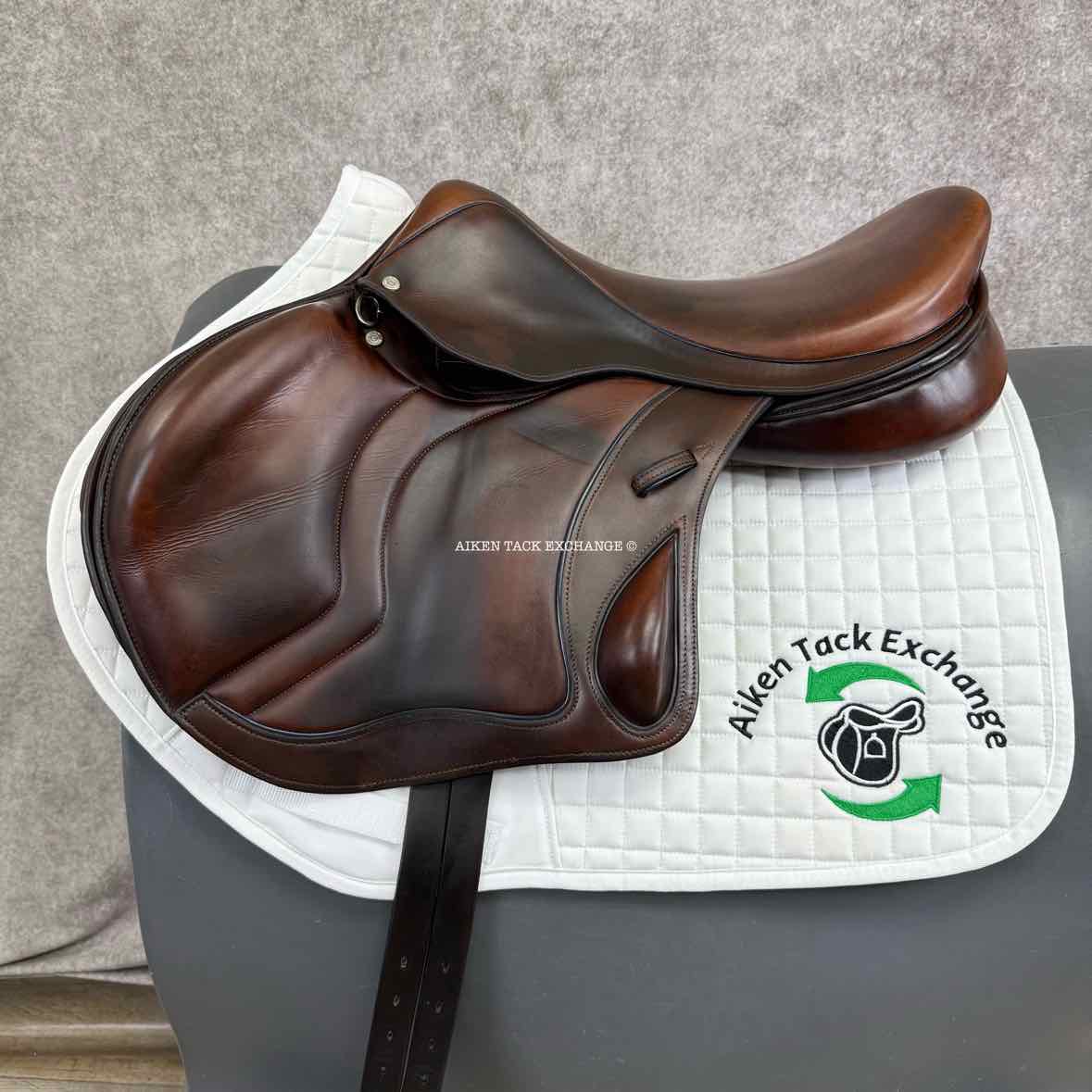 2020 Stackhouse Monoflap Jump Saddle, 17.5" Seat, Medium Tree