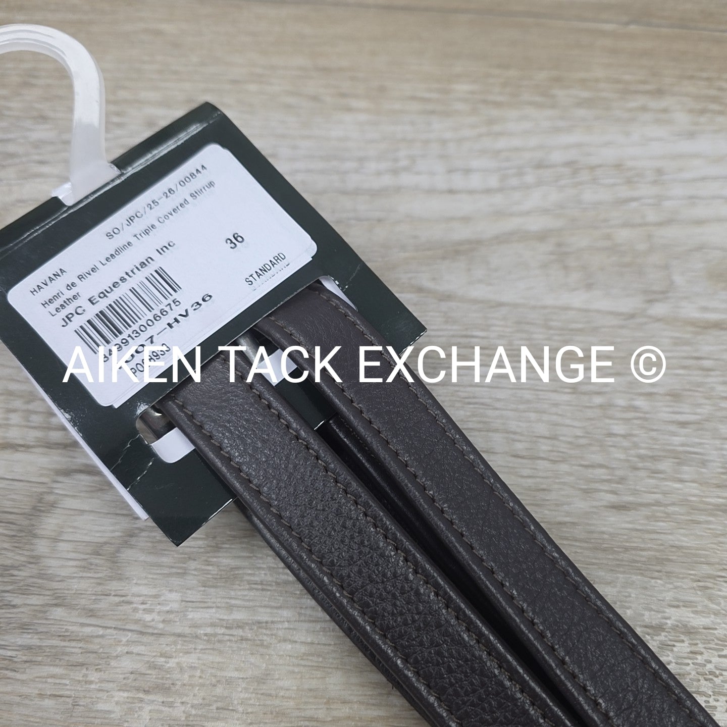 HDR Leadline Triple Covered Stirrup Leathers, Havana, 36"