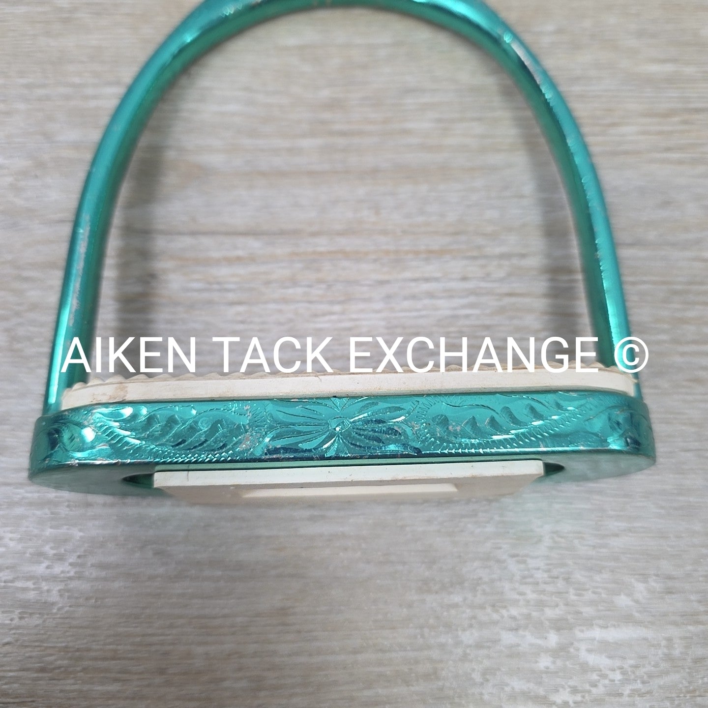 Engraved Fillis Stirrup Irons, 4.75"