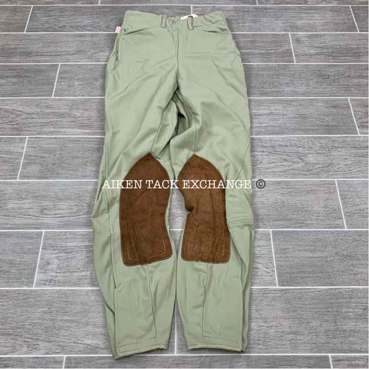 Tailored Sportsman Supreme Hunter Side Zip Knee Patch Breeches, Size 24 L