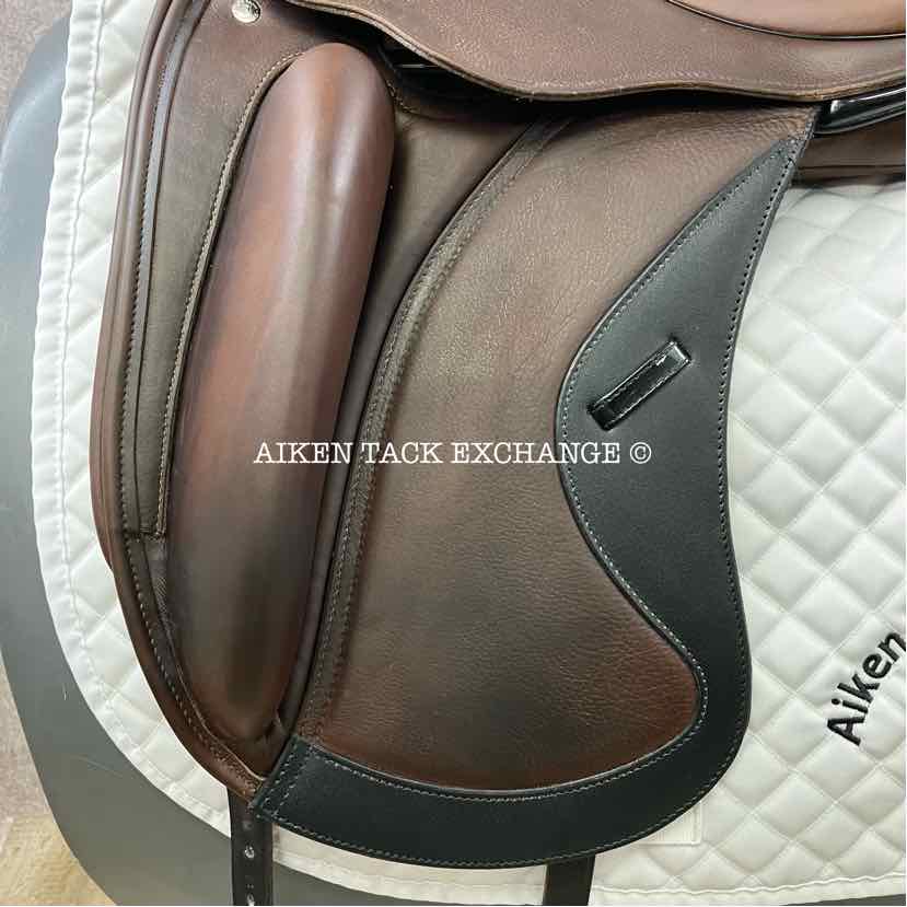 2020 Custom Saddlery Wolfgang Solo MKII Monoflap Dressage Saddle, 18" Seat, Adjustable Tree, Wool Flocked Panels