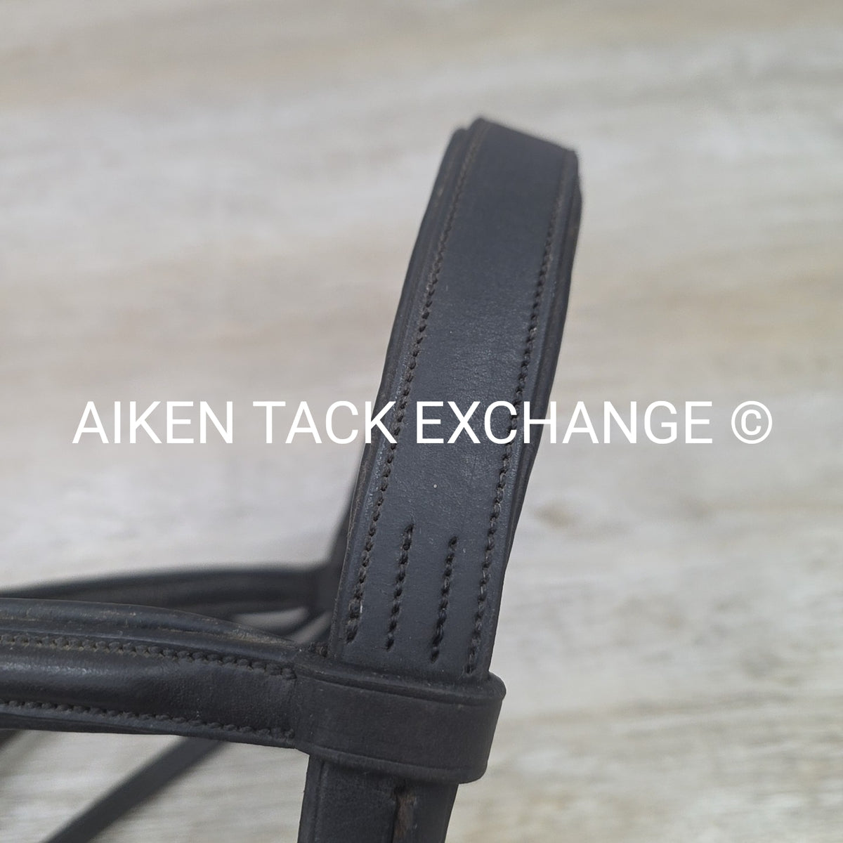 Avalon Plain Raised Bridle, No Noseband, No Reins, Brown, Size X-Full