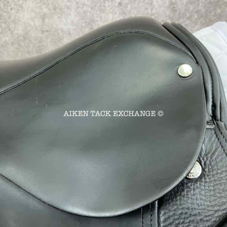 2003 Frank Baines Balance Zenith GPJ Saddle, 18" Seat, Extra Wide Hoop Tree, Wool Flocked Panels