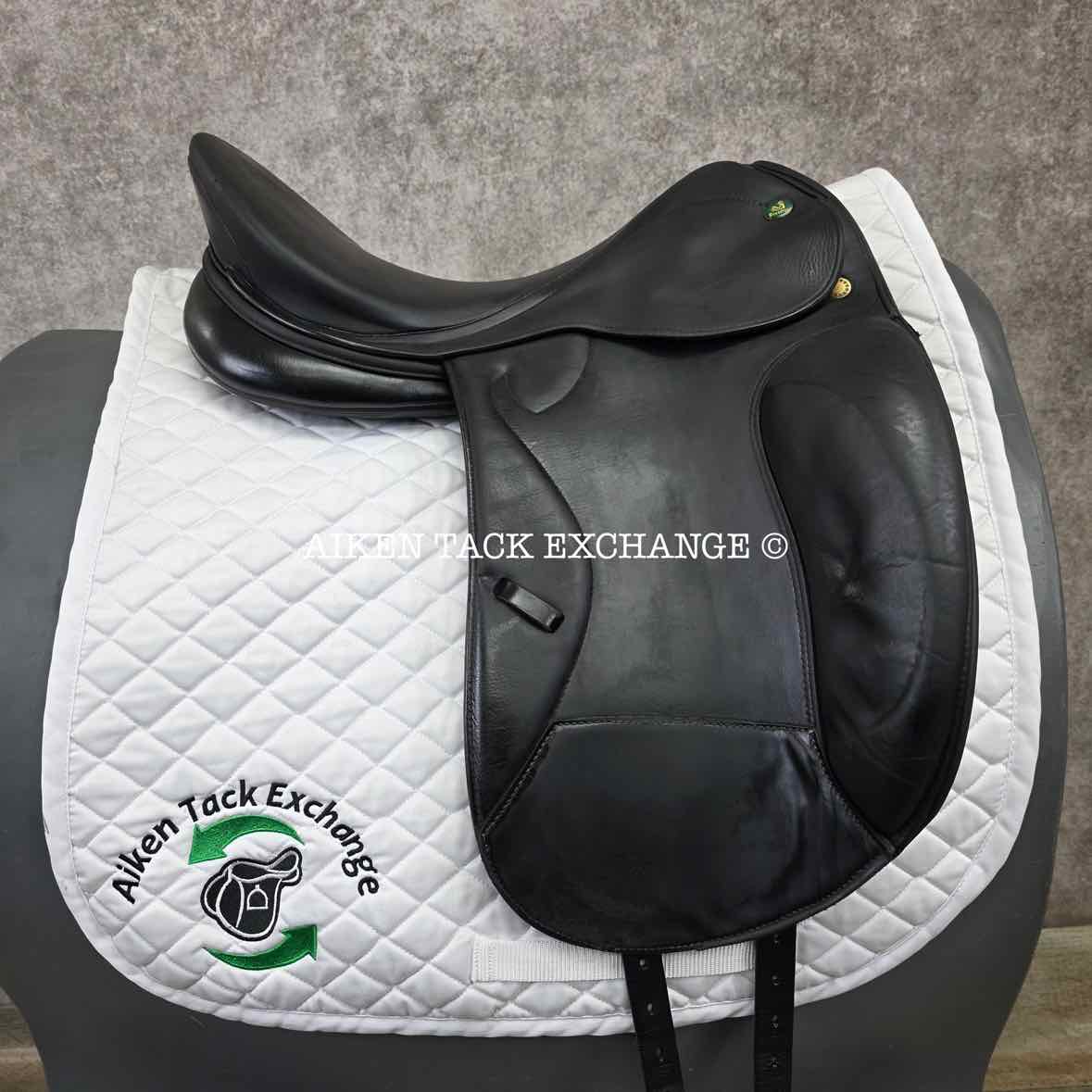 2005 Prestige Optimax Dressage Saddle, 18" Seat, 34 Tree - M/MW, Wool Flocked Panels
