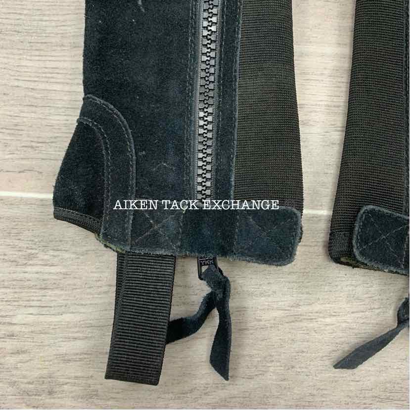 Ariat Suede Breeze Half Chaps, Black, Size Slim Tall
