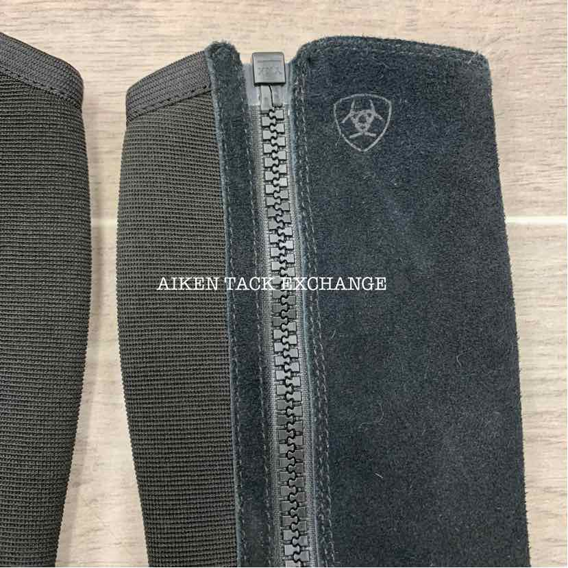Ariat Suede Breeze Half Chaps, Black, Size Slim Tall
