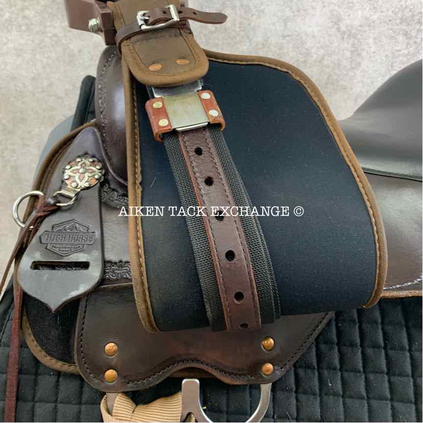 **SOLD** 2022 Circle Y High Horse 6914 Diasetta Cordura Trail Western Saddle, 17" Seat, Wide Tree - Full QH Bars