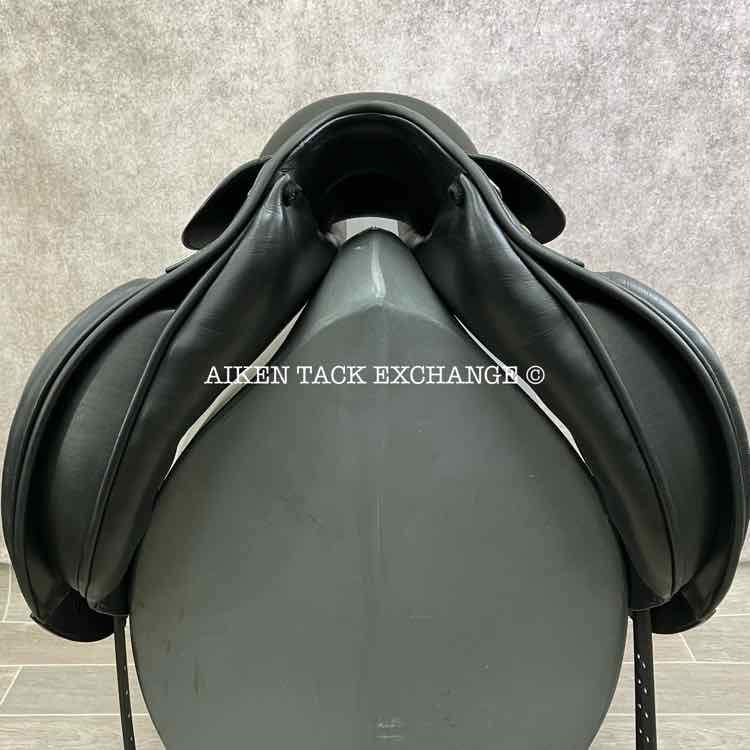 **SOLD** 2008 Prestige Optimax Dressage Saddle, 17" Seat, 34 Tree - Medium Wide, Wool Flocked Panels