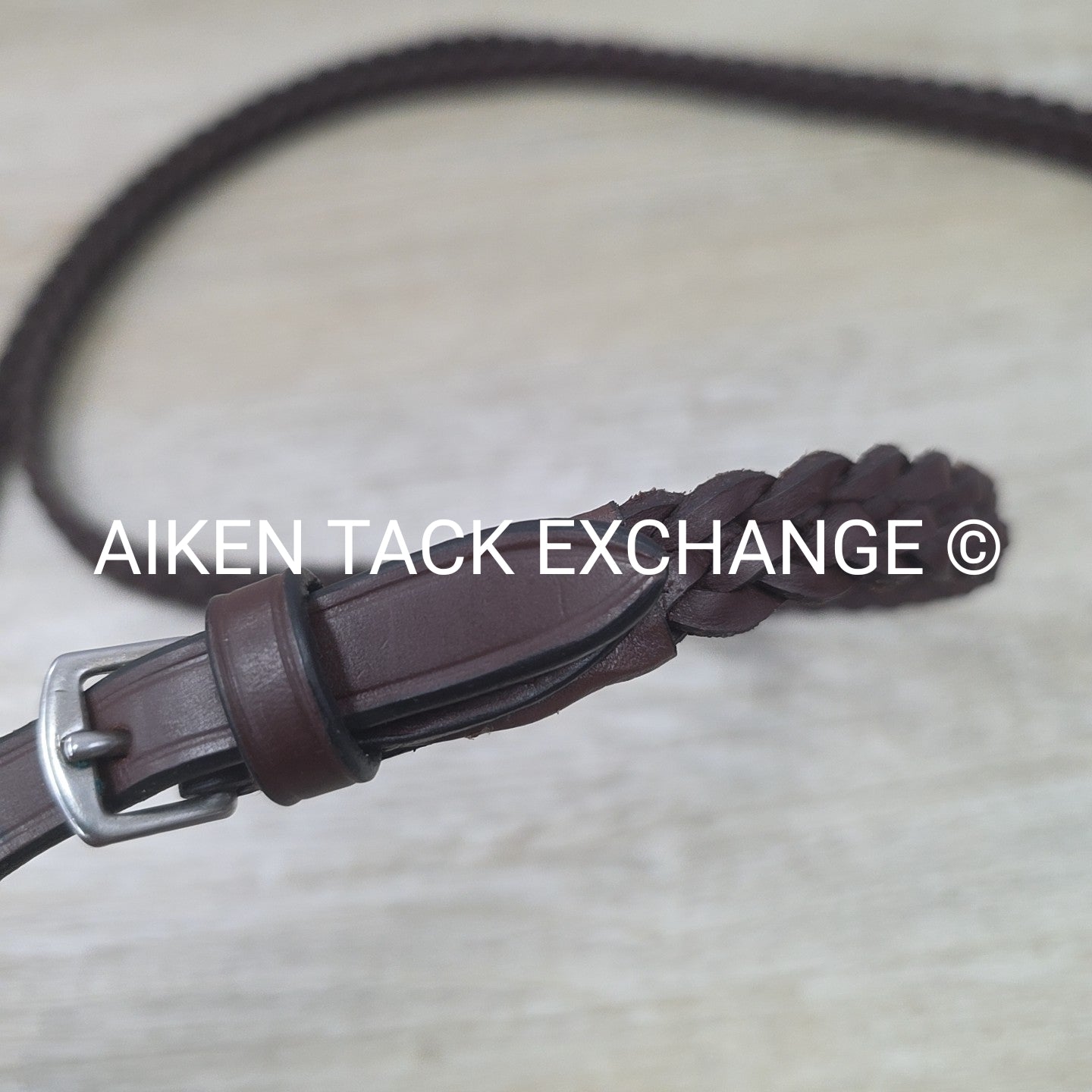 Joseph Sterling Plaited Reins, Brown, 64"