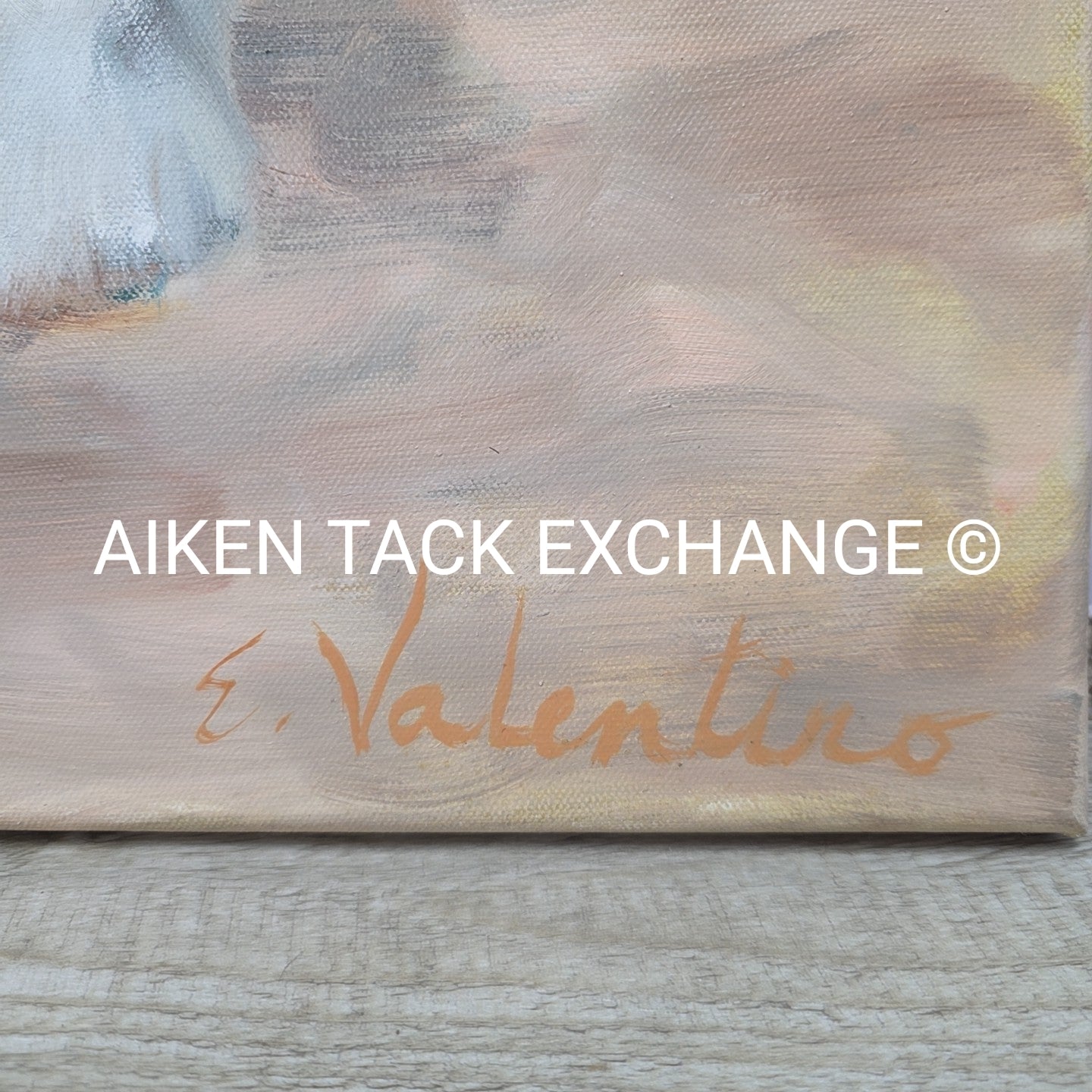 Handpainted Horse on Canvas "Levi" by E. Valentino, 40" x 30"