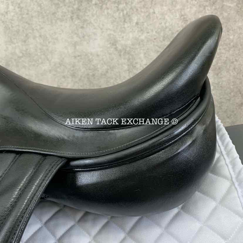 Stackhouse Monoflap Dressage Saddle, 17.5" Seat, Medium Narrow Tree, Wool Flocked Panels