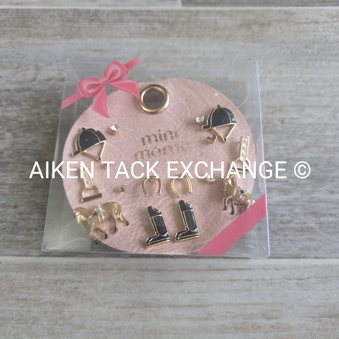 Equestrian Earring Set - 8 Pairs Total