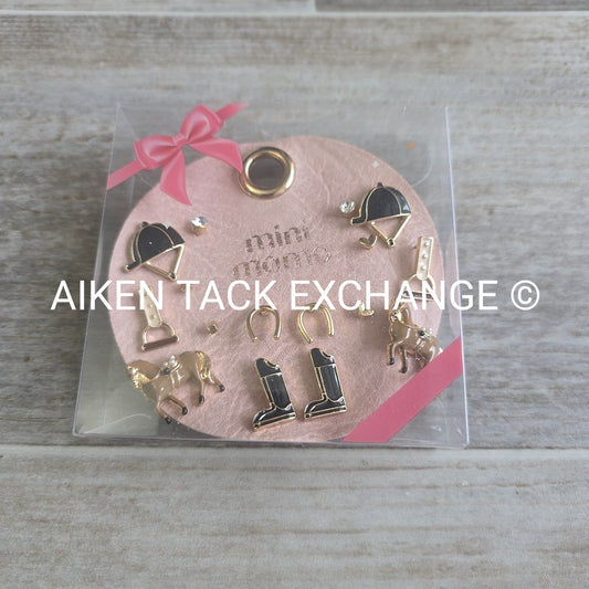 Equestrian Earring Set - 8 Pairs Total