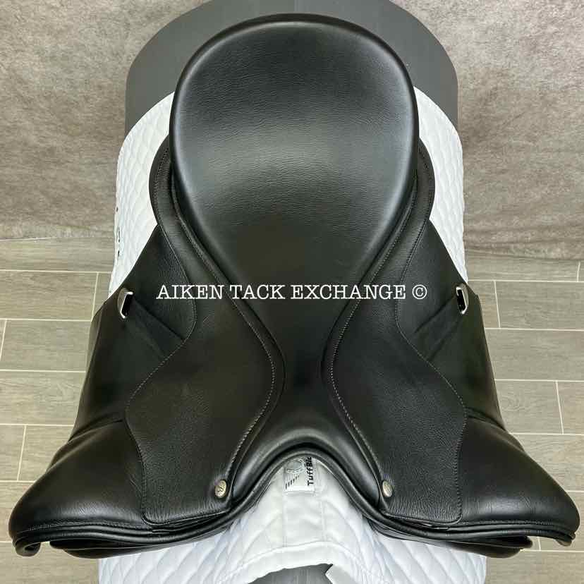 **SOLD** 2014 Bates Isabell Werth Dressage Saddle, 17" Seat, Adjustable Tree - Changeable Gullet, Wool Flocked Panels
