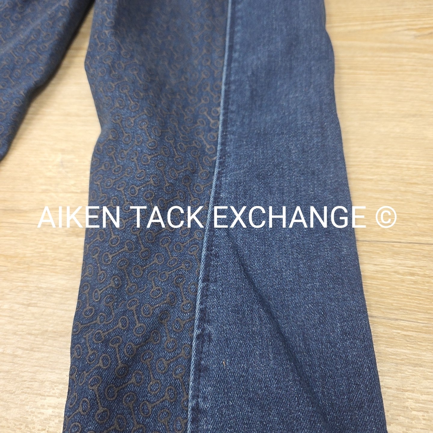 Horze Silicone Grip Full Seat Denim Breeches, Size 28