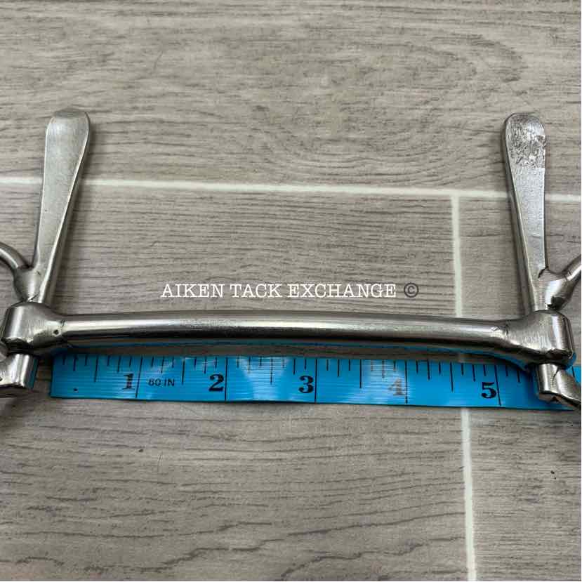 Straight Bar Mullen Mouth Half Cheek Bit 5.25"