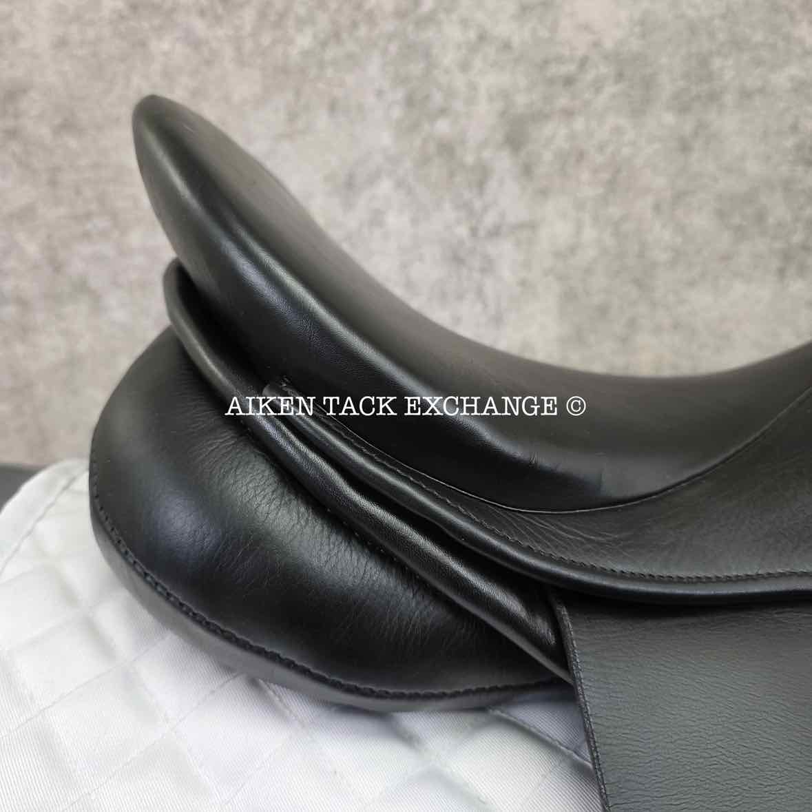 2003 Stubben Maestoso Dressage Saddle, 17" Seat, 32cm Tree - Extra Wide, Wool Flocked Panels