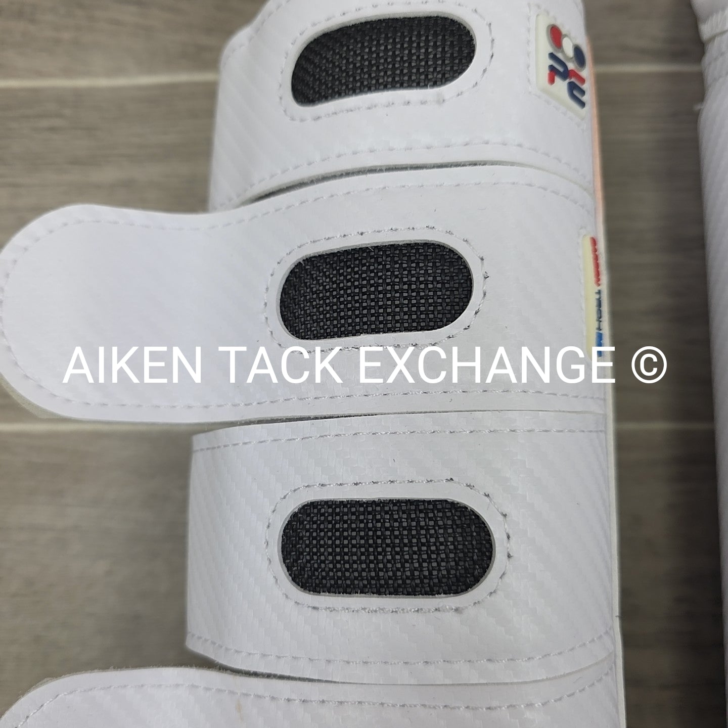 PEI Carbon Tech Air Cooled Eventing Boots, Hind, White, Size Large
