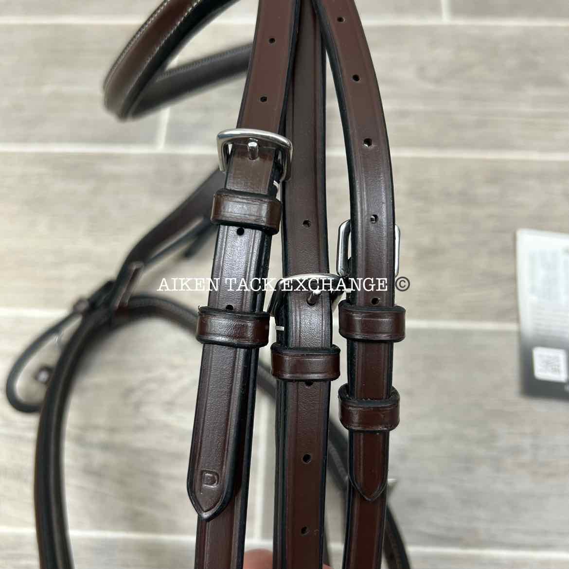 KL Select Red Barn Sovereign Hunter Bridle with Reins, Brown, Size Pony