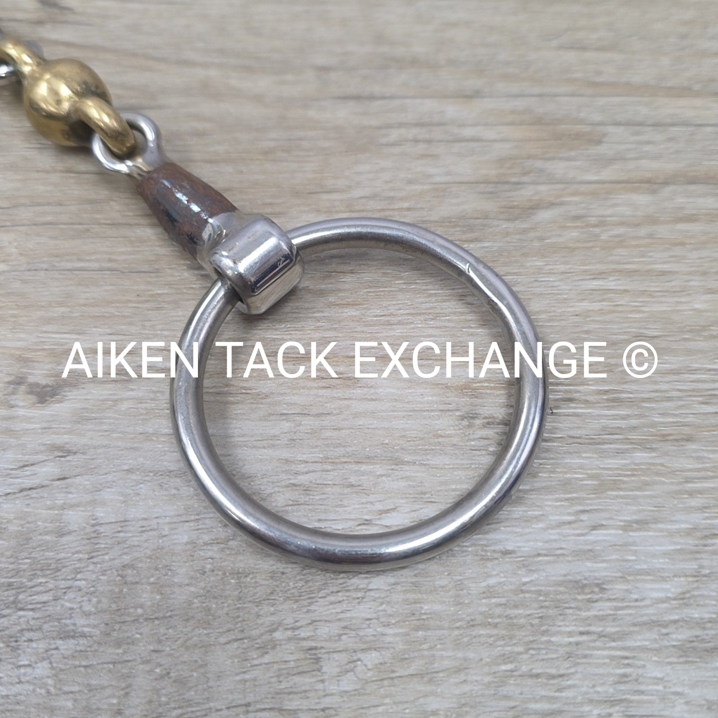 Shires Blue Alloy Loose Ring Double Joint Lozenge Bit 4.5"