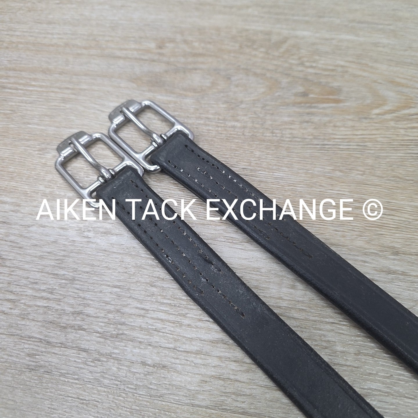 Stubben Stirrup Leathers, Black, 60"