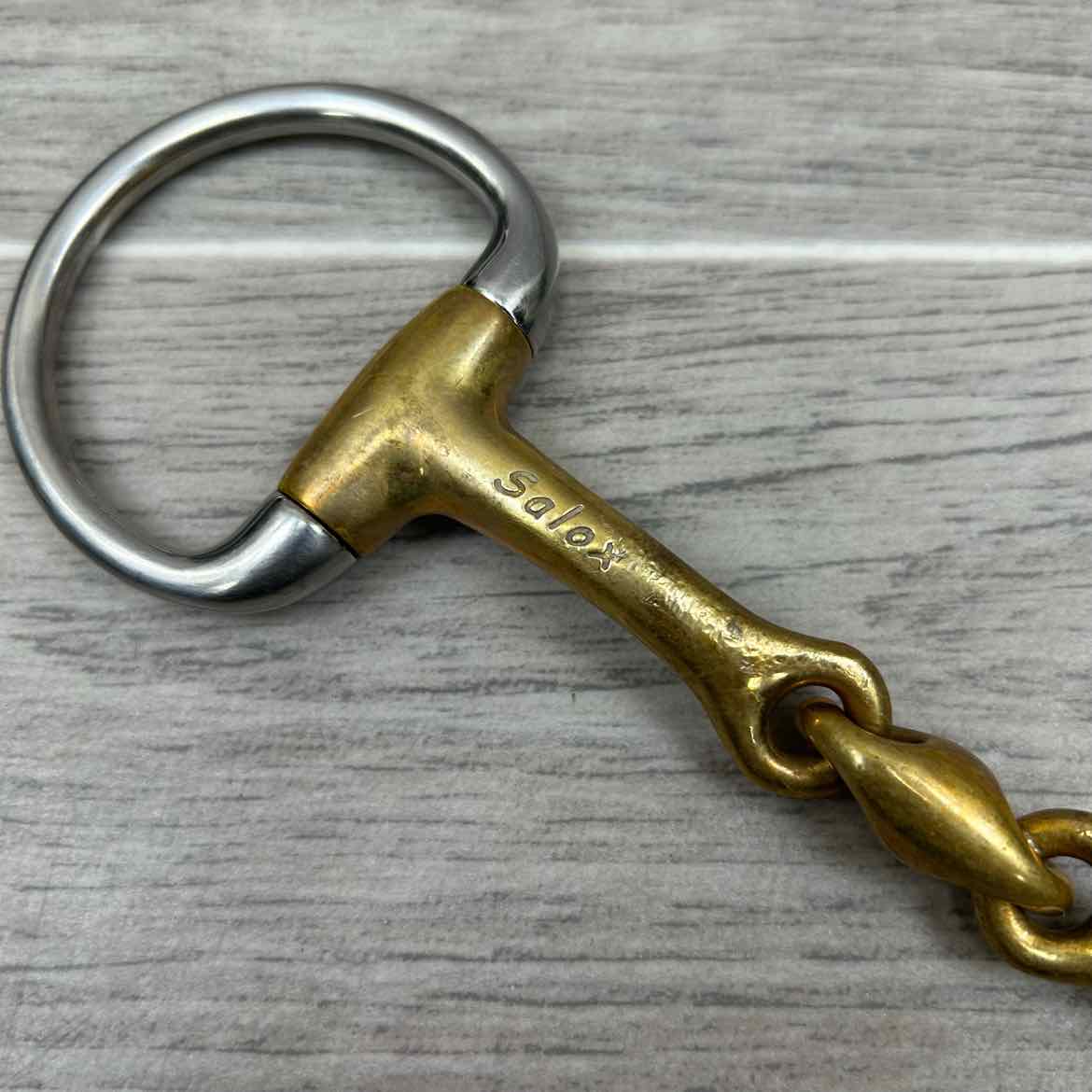 Neue Schule Trans Angled Lozenge Eggbutt Bradoon Bit 4.75"