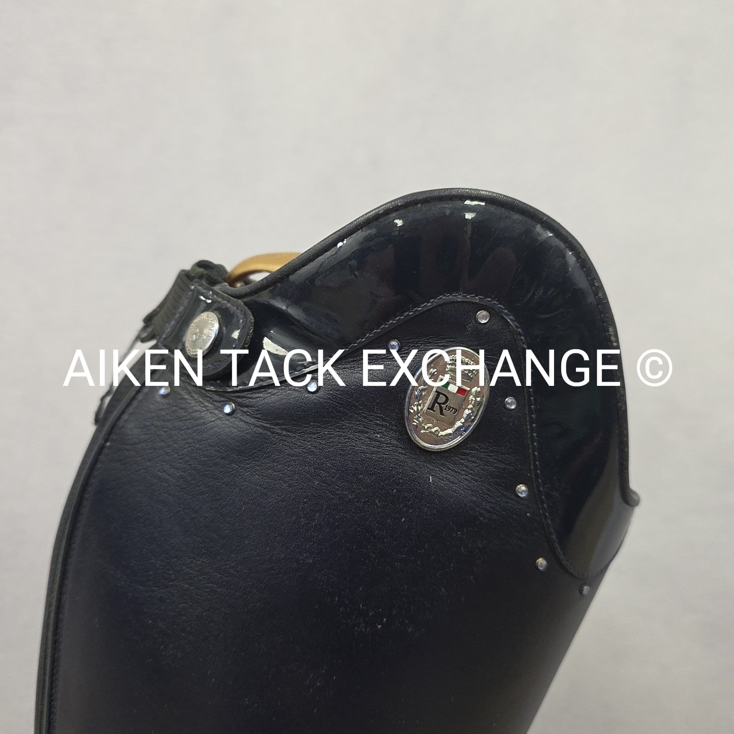 Romitelli Dress Boot with Matching Spur Straps, Size 39 Height 45 Width 44