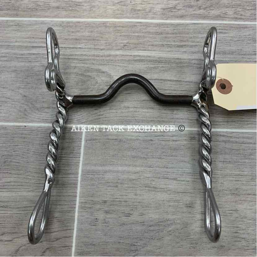 Ported Sweet Iron Mullen Mouth Shank Bit 5"