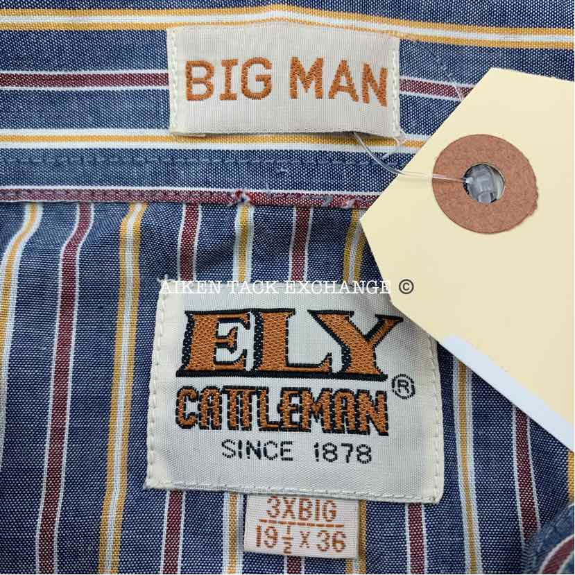 Ely Cattleman's Tall Man Shirt, Size 3X Big