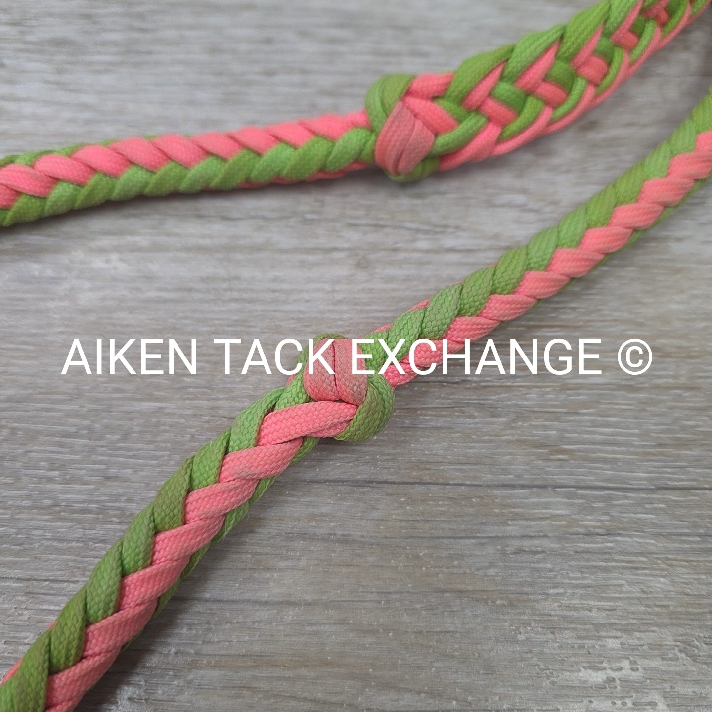 Braided Flat Barrel Reins with Snaps