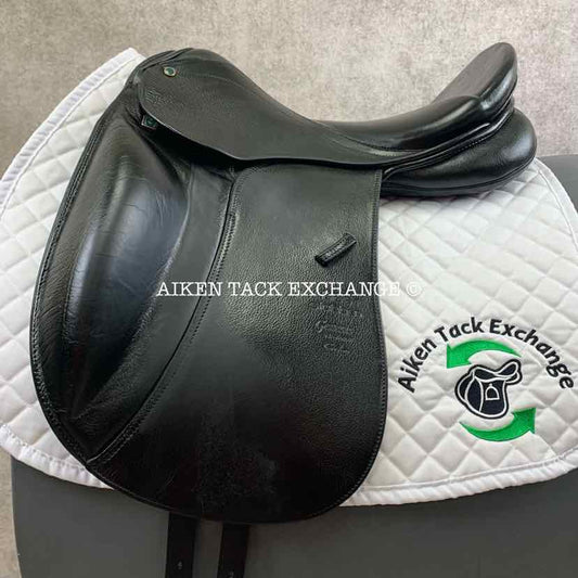 **SOLD** 2012 Stubben Genesis CL Deluxe Dressage Saddle, 17.5" Seat with Biomex, 30 cm Tree - Medium Wide, Wool Flocked Panels