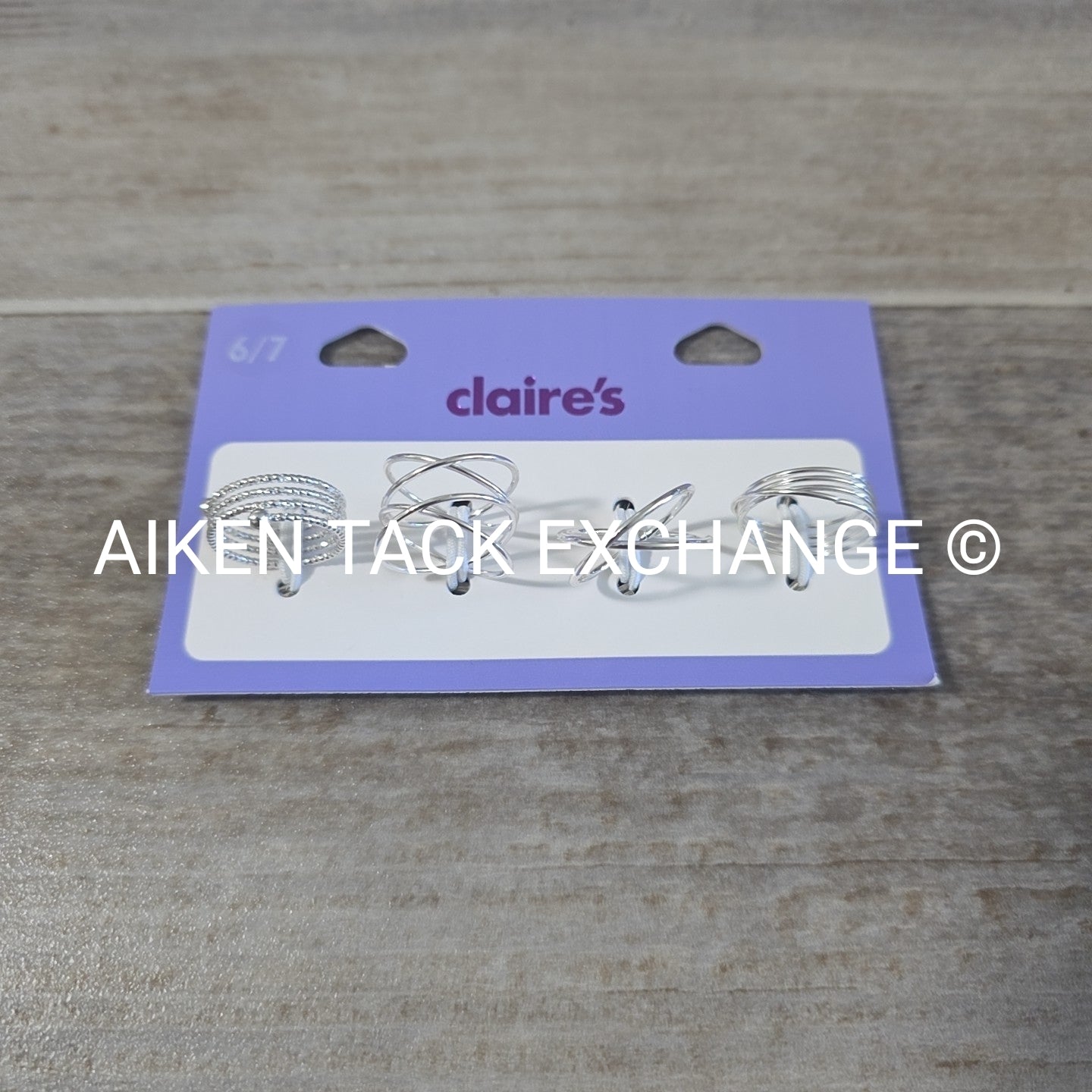 Claire's Ring Set (4) - Size 6/7