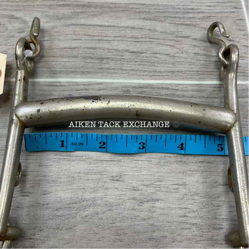 W.F. Plated Mullen Mouth Weymouth Bit 5"