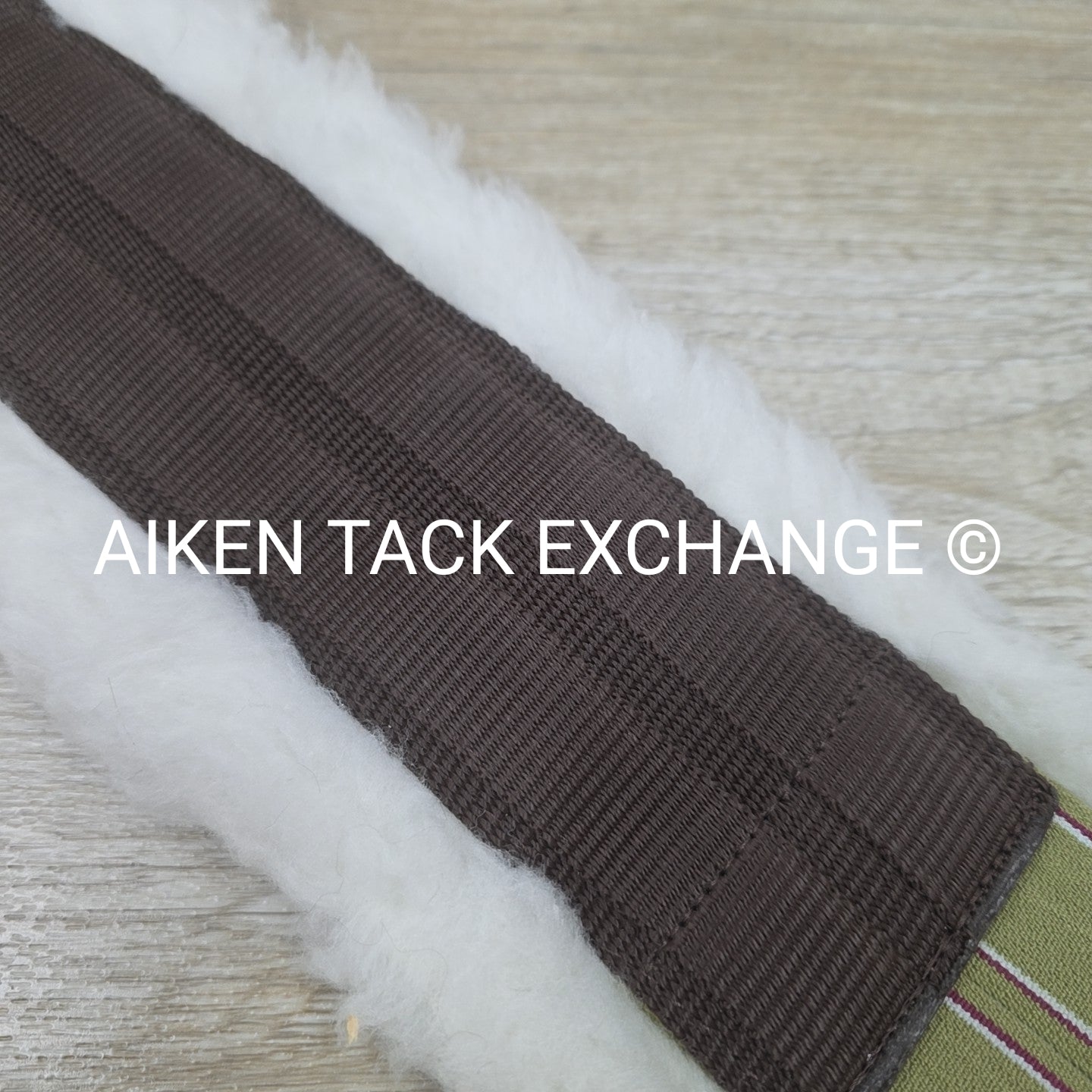 Dover Saddlery Fleece Girth with Double End Elastic, Brown, 54"