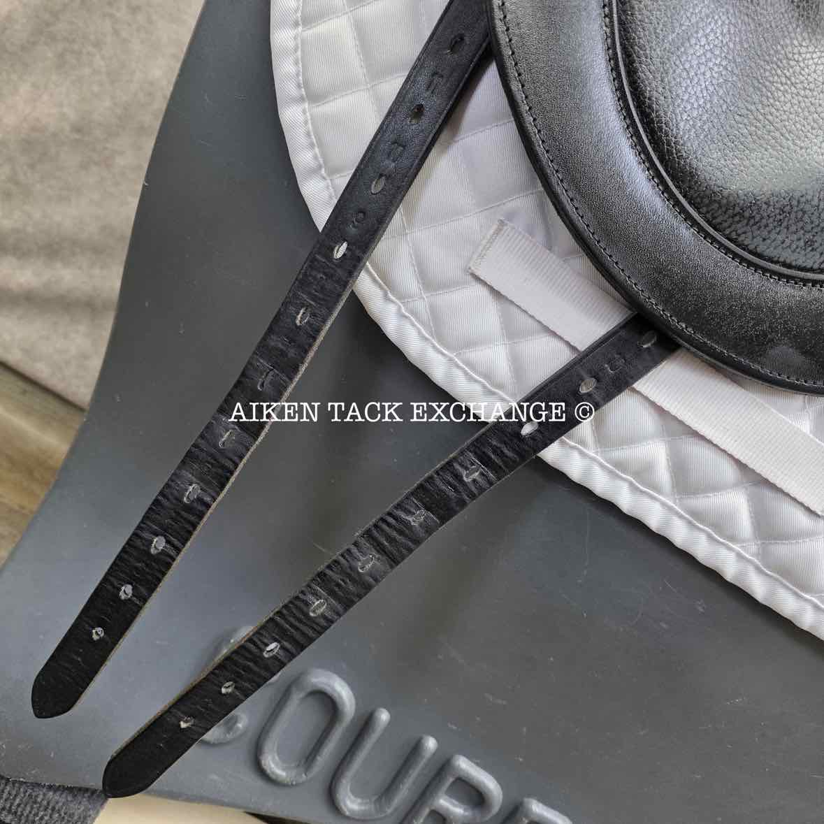 2023 Envy by Custom Saddlery Aurora Monoflap Dressage Saddle, 17.5" Seat, Adjustable Tree, Wool Flocked Panels