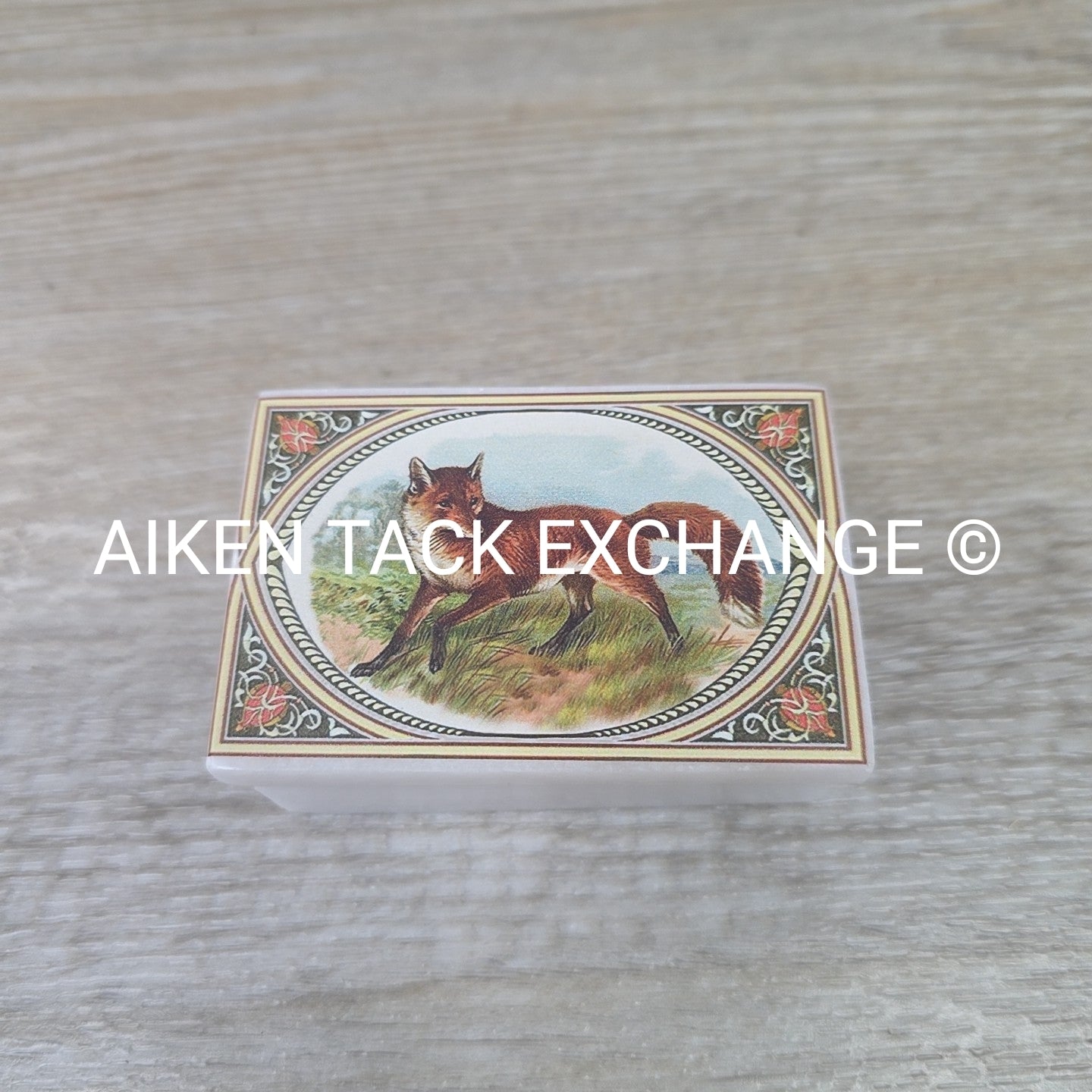 Stone Trinket Box with Fox