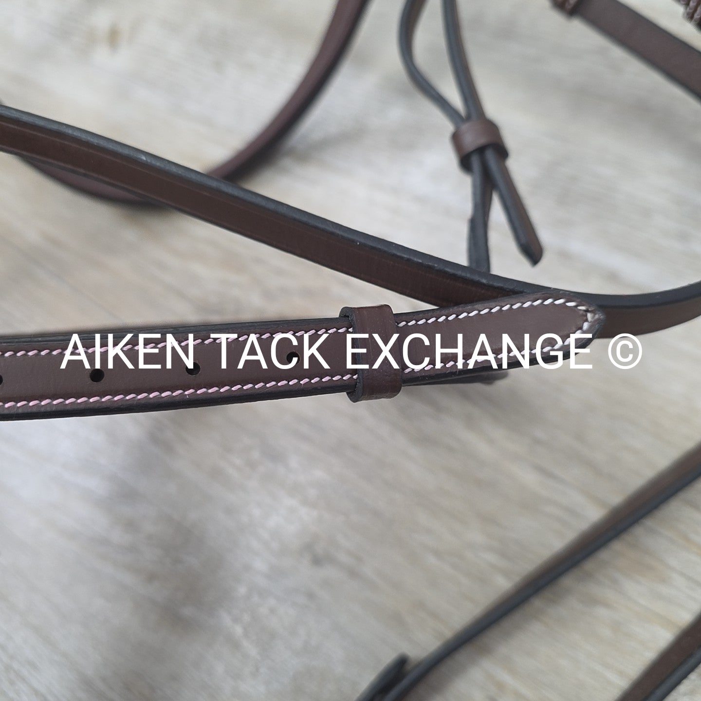 HDR Pro Mono Crown Fancy Stitch Padded Bridle with Reins, Brown, Size Full/Horse