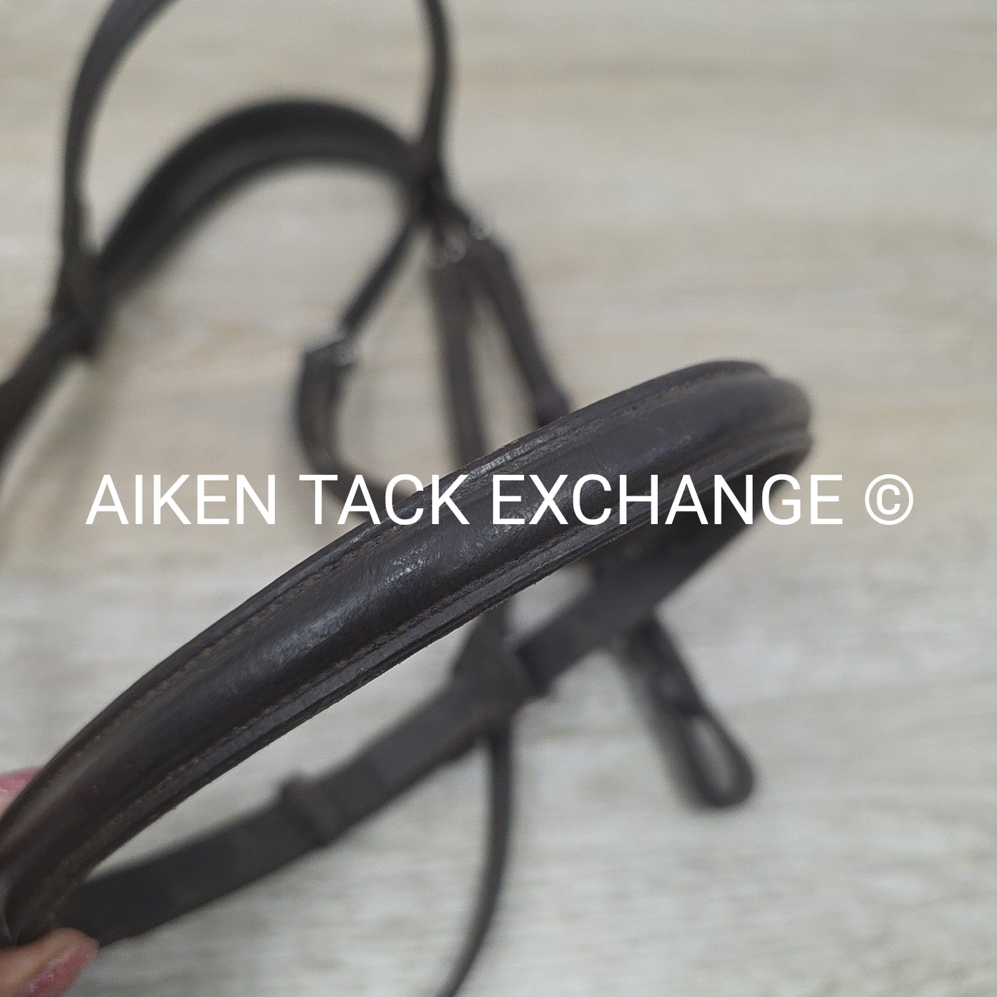Plain Raised Bridle, No Reins, Brown, Size Cob