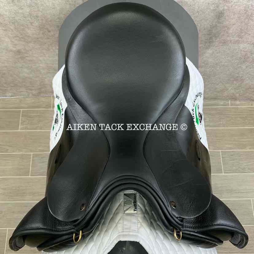 **SOLD** 2015 JRD Bella Dressage Saddle, 17" Seat, Medium Wide Tree, Wool Flocked Panels