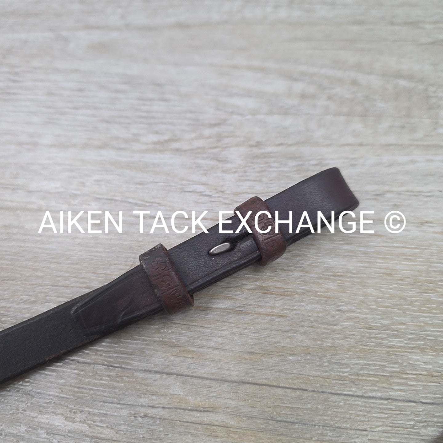 Stubben Plain Laced Reins, Brown, 60"