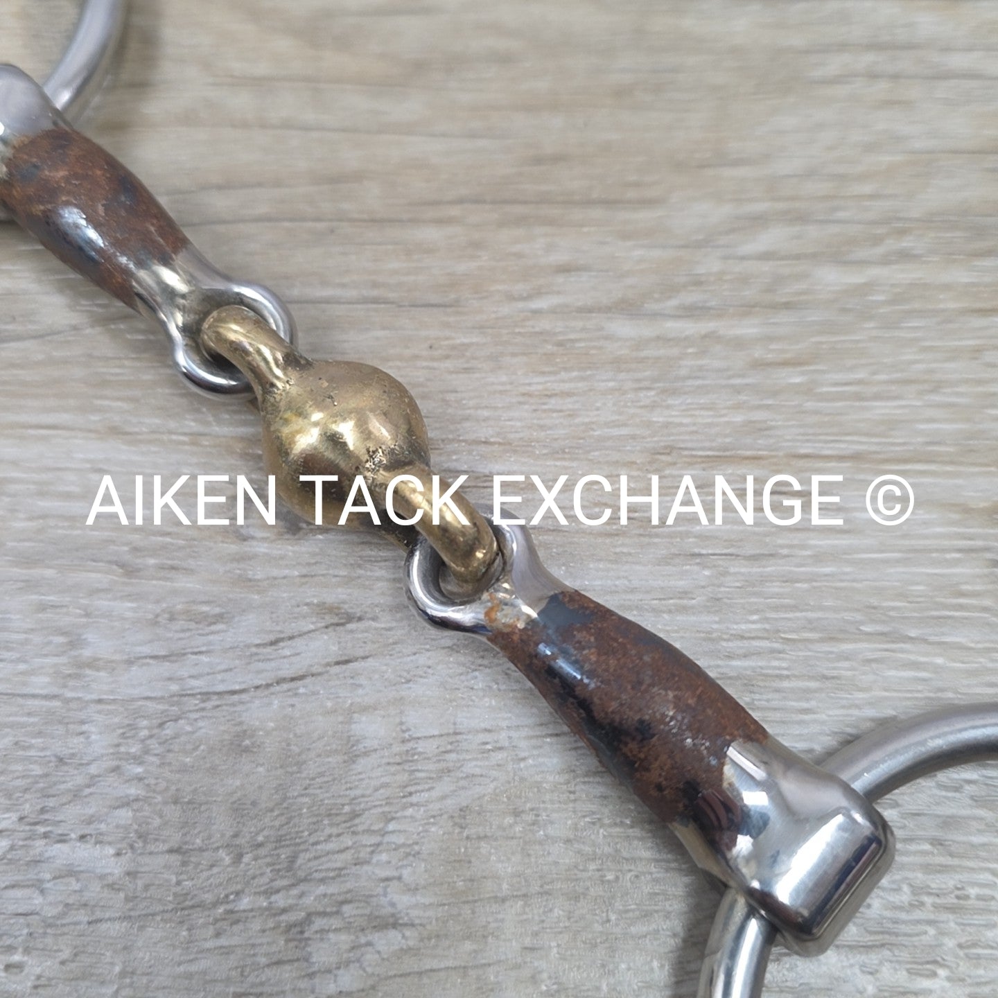 Shires Blue Alloy Loose Ring Double Joint Lozenge Bit 4.5"