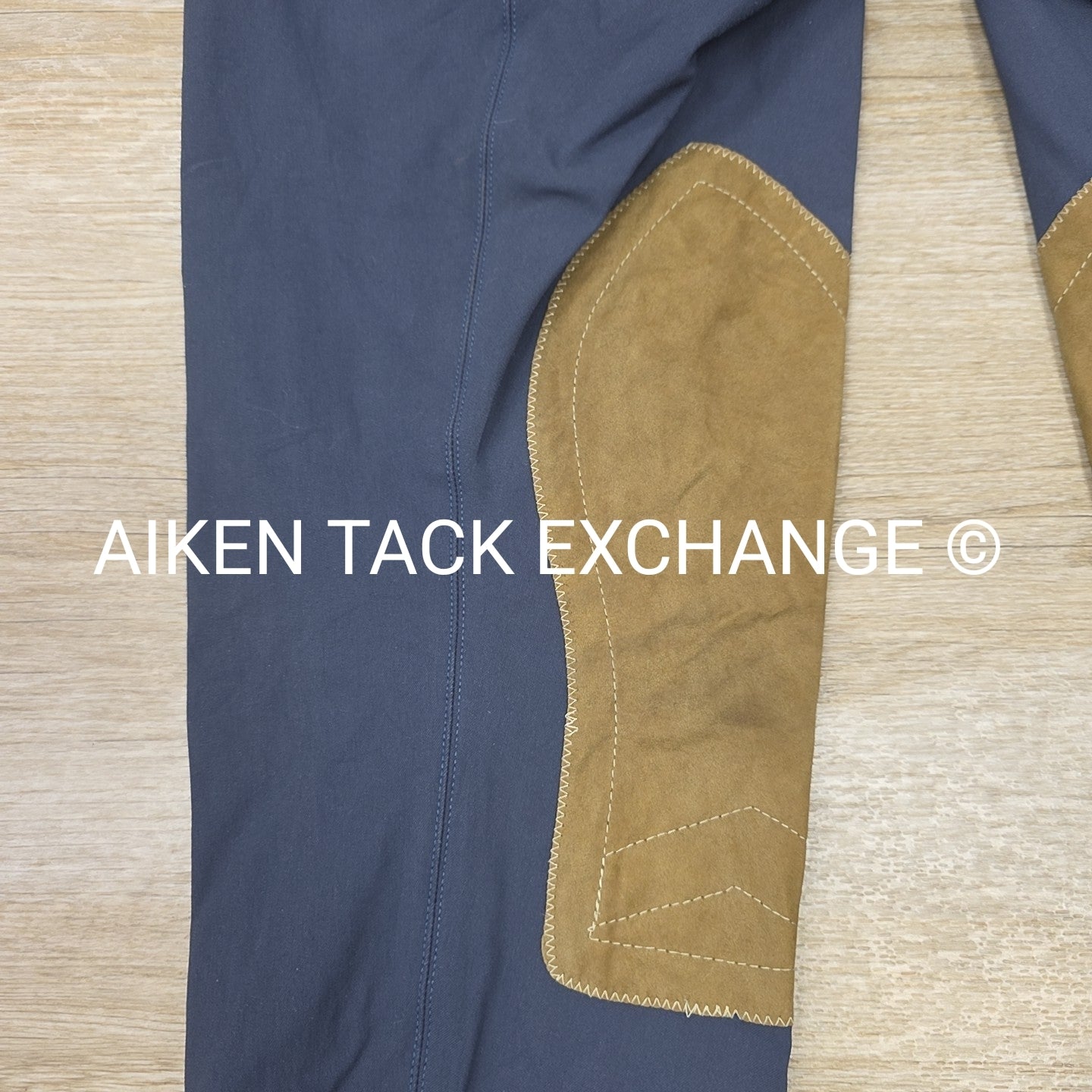 Tailored Sportsman Trophy Hunter Knee Patch Breeches in French Blue, Women's 32