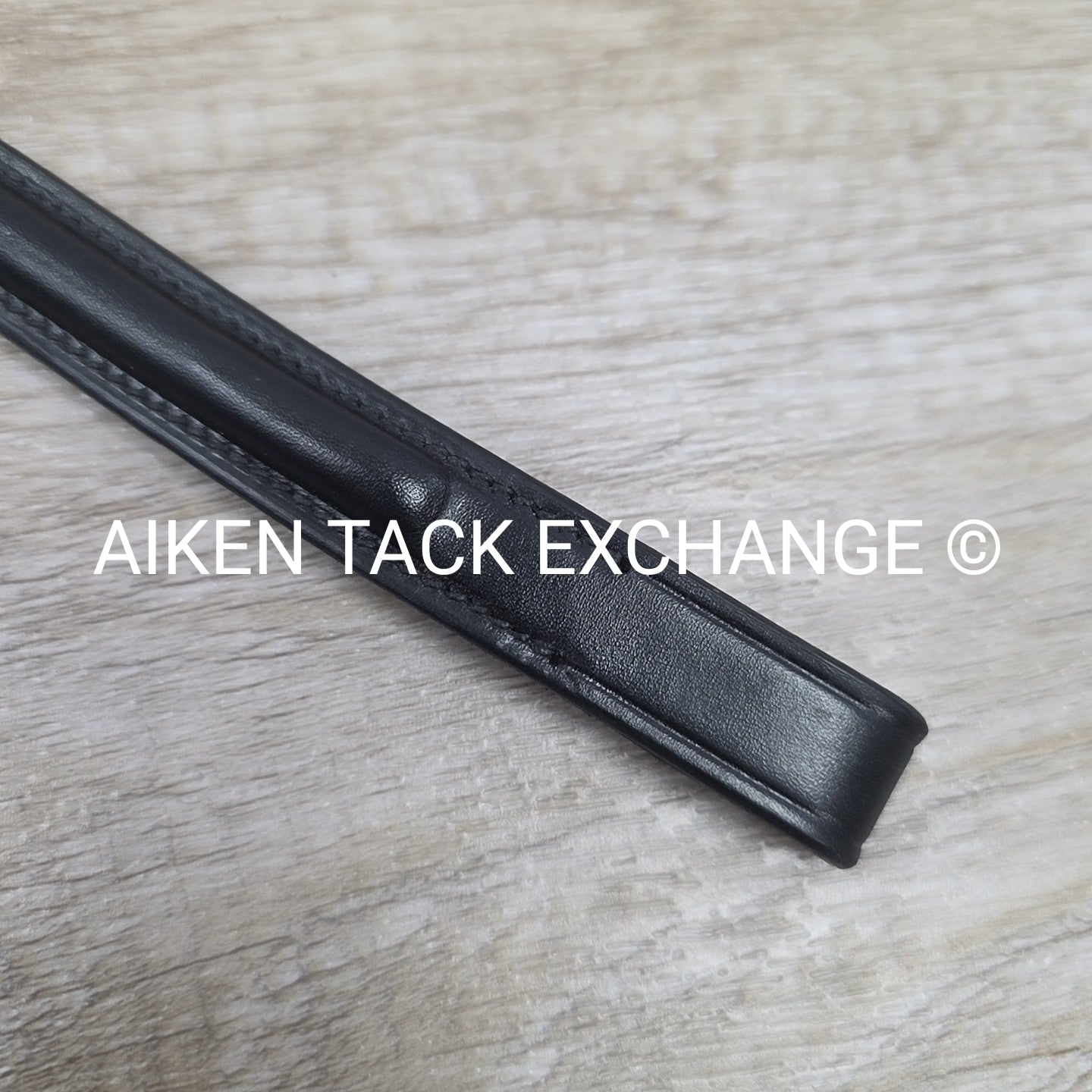 Plain Raised Browband, Black, Size Cob