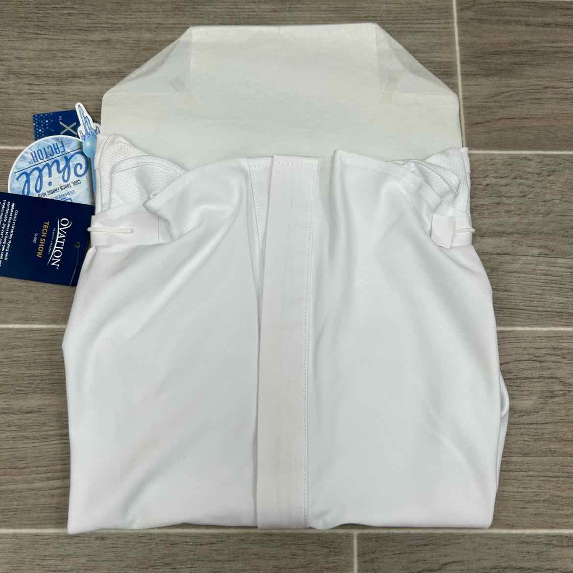 Ovation Ellie Tech Long Sleeve Show Shirt, Size 8
