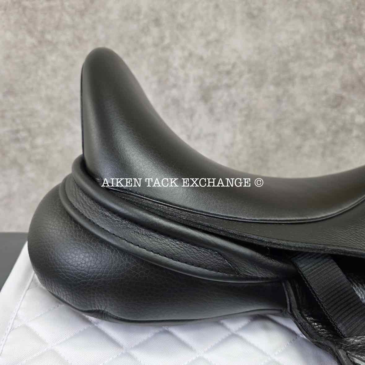 2023 Envy by Custom Saddlery Motion Monoflap Dressage Saddle, 17.5" Seat, Adjustable Tree, Wool Flocked Panels