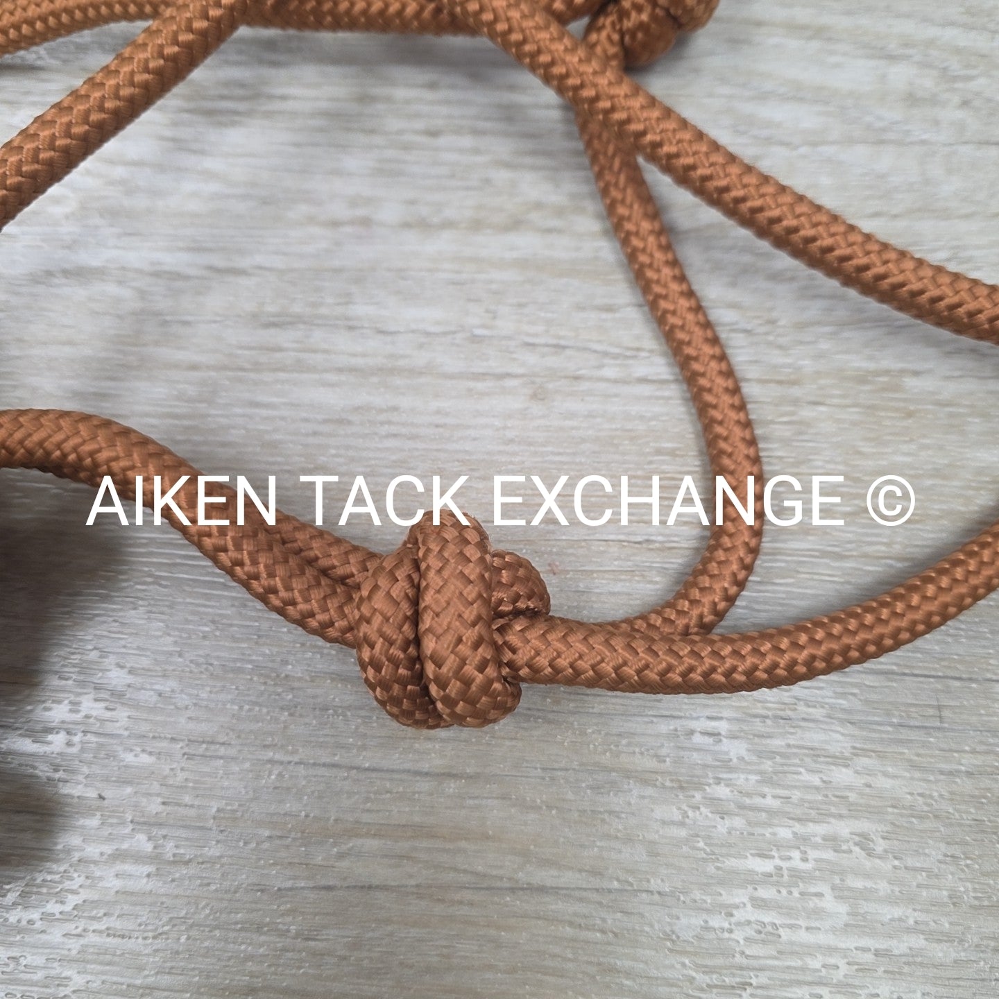 TuffRider Rope Halter with Matching Lead, Brown, Size Full/Horse