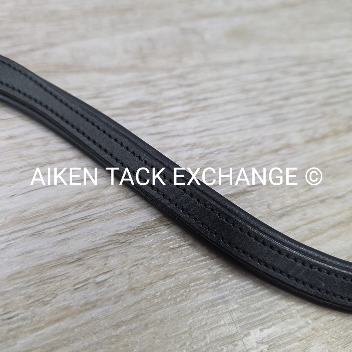 Padded Curved Browband, Black, Size Cob