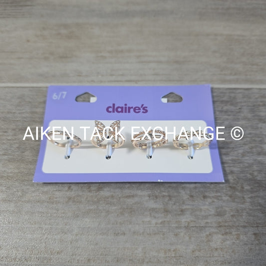 Claire's Ring Set (4) - Size 6/7