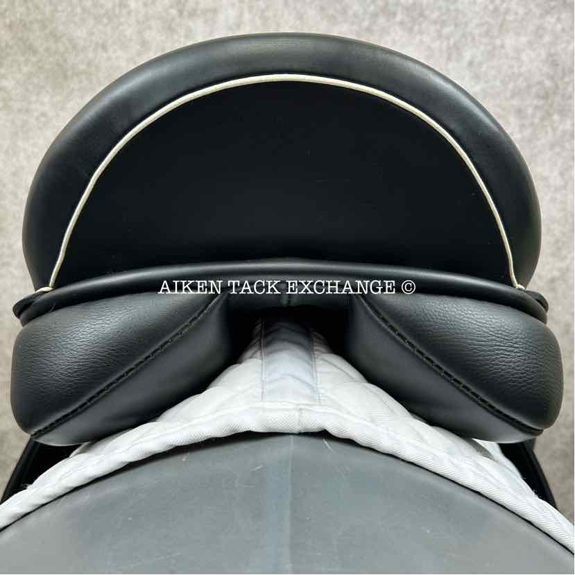 **SOLD** 2020 Black Country Eloquence Dressage Saddle, 18.5" Seat, Medium Wide Tree, Wool Flocked Panels