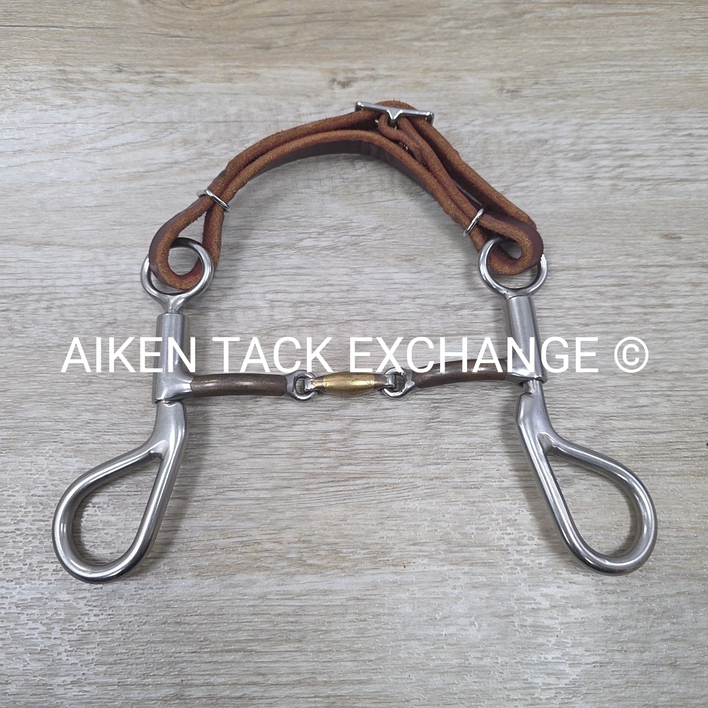 Bowman Bits Double Joint Tear Drop Curb Bit with Curb Strap 5.25"